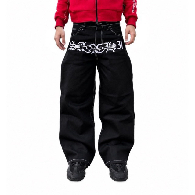 Sanchi Studios - Baggy Jeans Cyber Black Unisex/Baggy Jeans Black