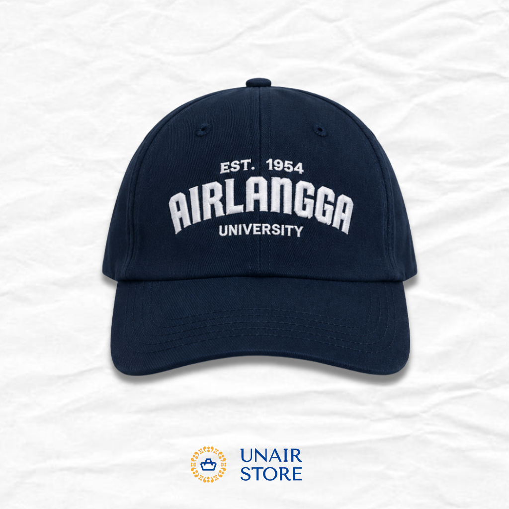 Navy Baseball Cap Airlangga University | UNAIR Store