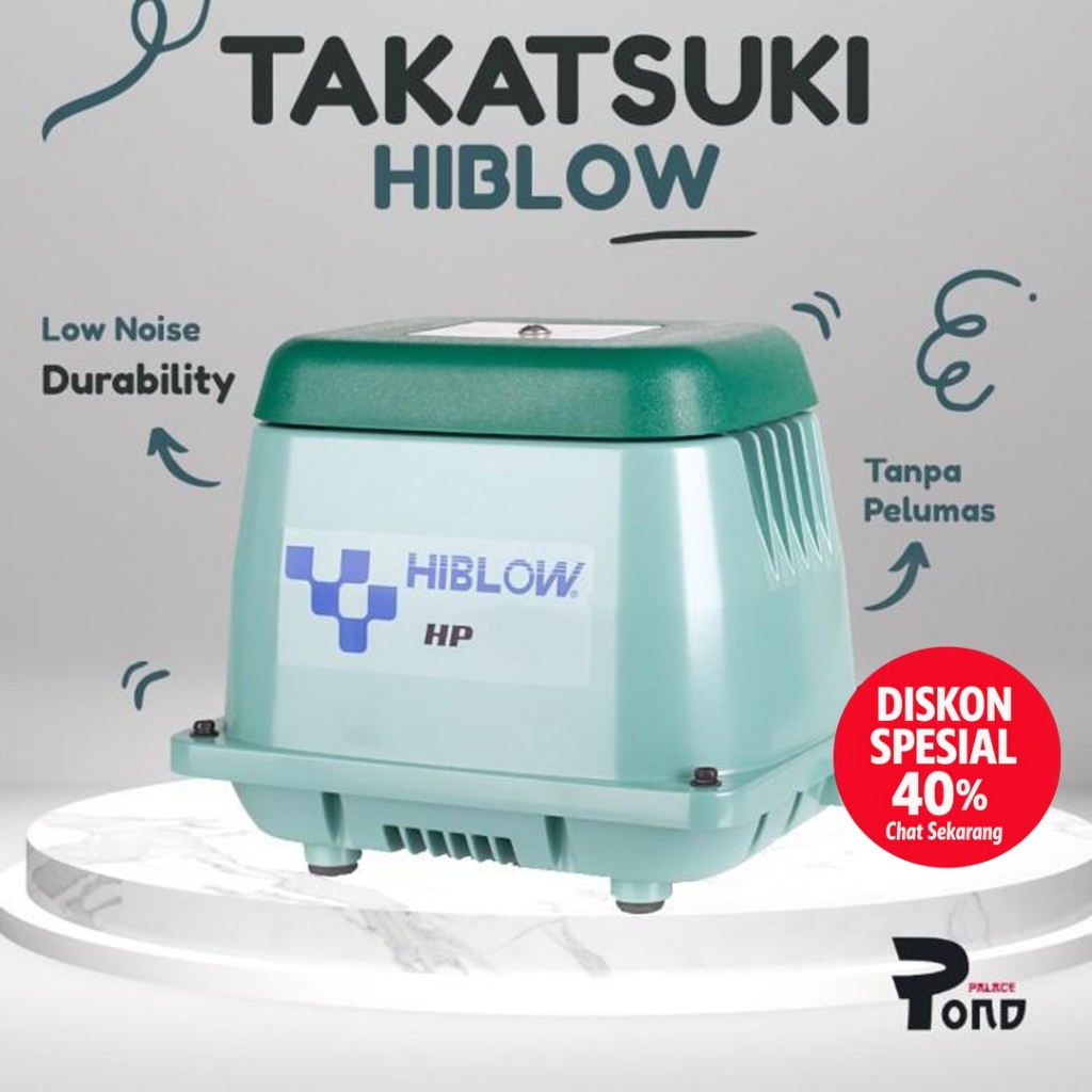 Aerator Kolam Takatsuki Hiblow HP-150 Linier Air Pump Kolam