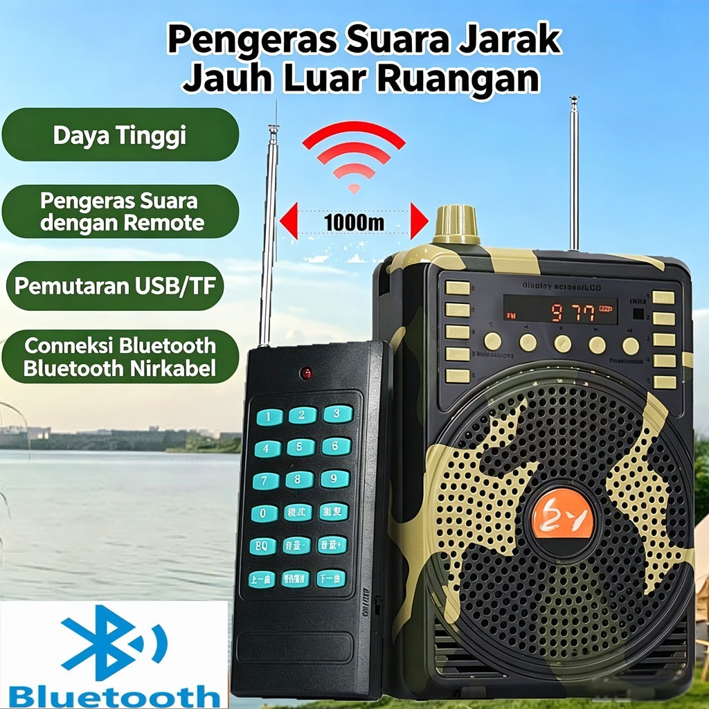 Bird Caller Speaker Impor MP3 Speaker Buruan Bluetooth/Pemanggil Buruan 48W Di Lengkapi Mic