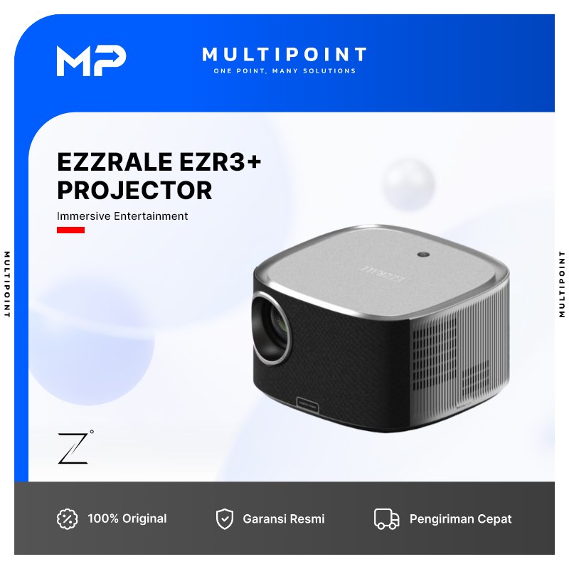 EZZRALE EZR3+ SMART PROJECTOR 420 ANSI LINUX OS NETFLIX CERTIFIED