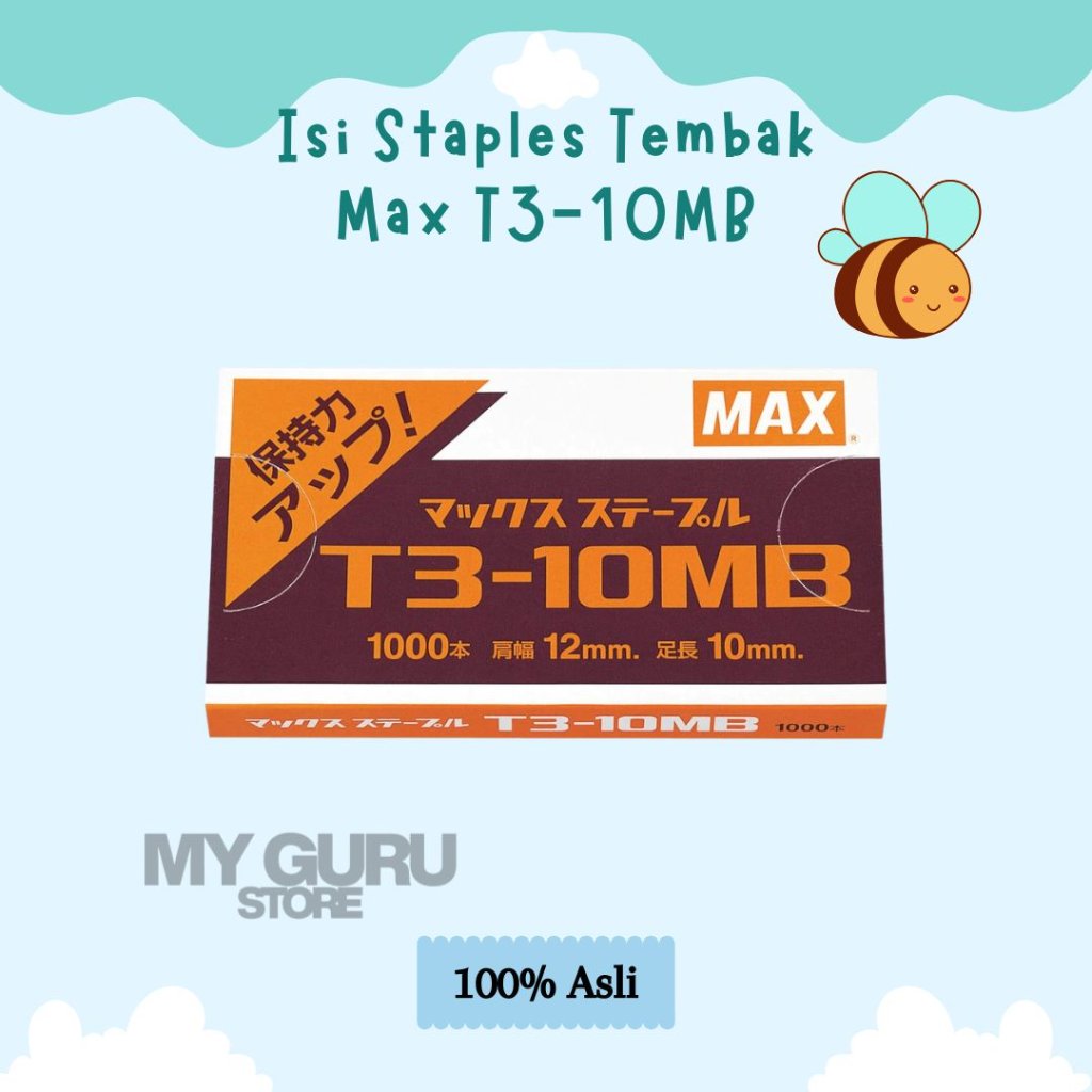 [PAK KECIL] MAX STAPLES T3-10MB / ISI STAPLER GUN TACKER MAX T3-10MB