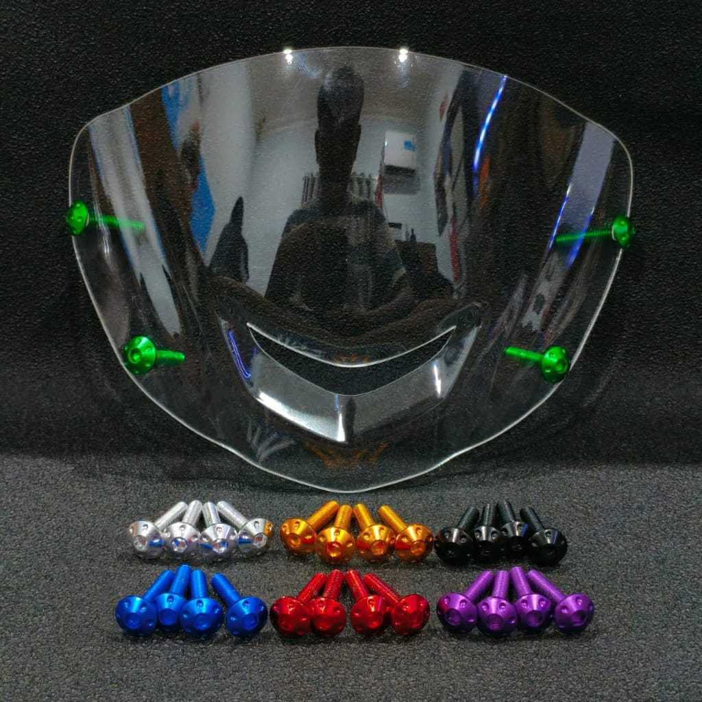 Visor Yamaha Fizr F1zr bening Plus Baut Visor Cnc Pnp Jupiter Z1 Robot F1zr Satria 2tak DLL
