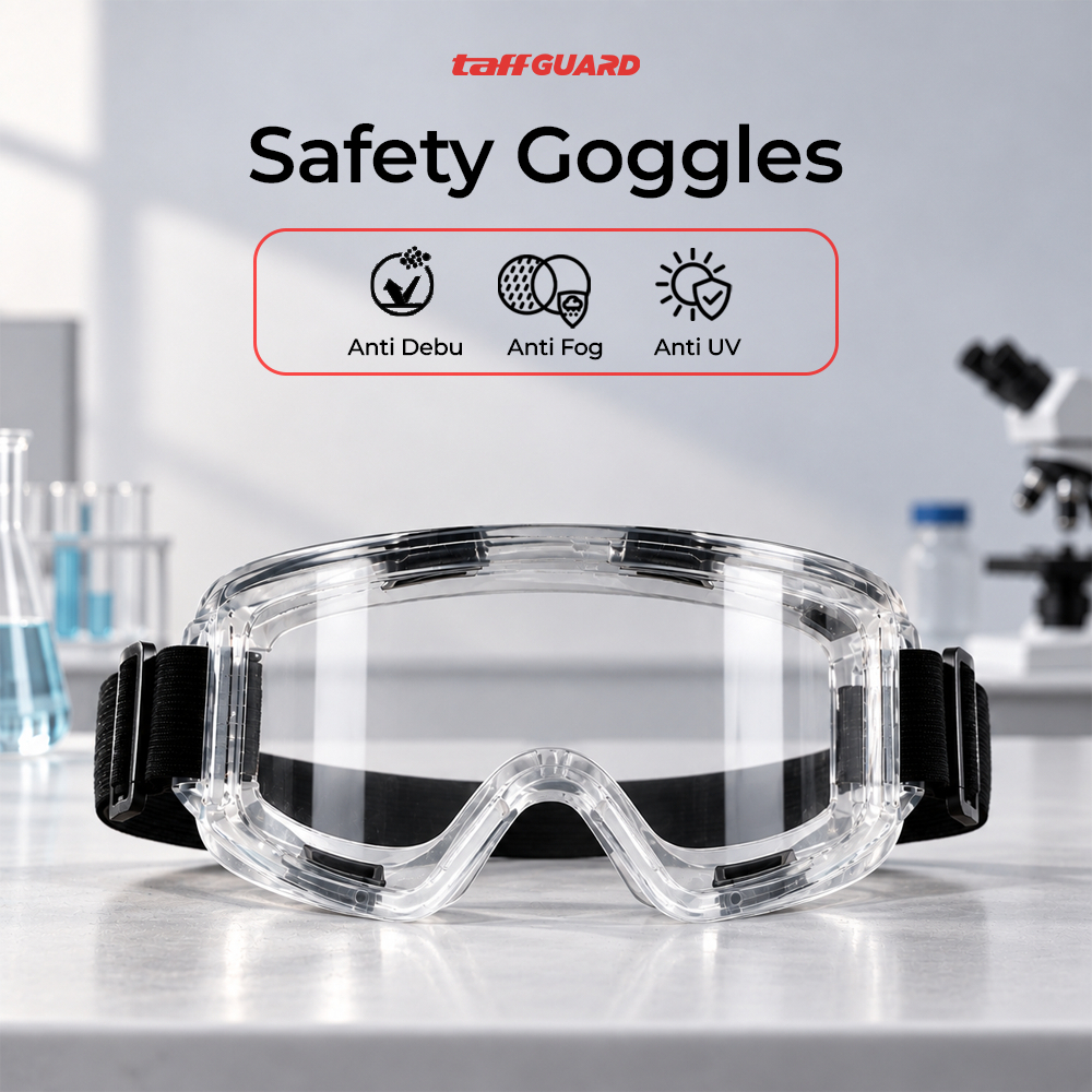 Kacamata Laboratorium Safety Googles Glasses Work Laboratory Eyewar Goggle Kaca mata Penelitian Helm