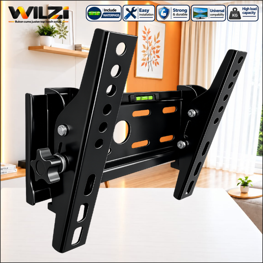Bracket TV LED 17" - 43" Universal Nunduk Tegak cocok untuk TV LED LCD SMART TV