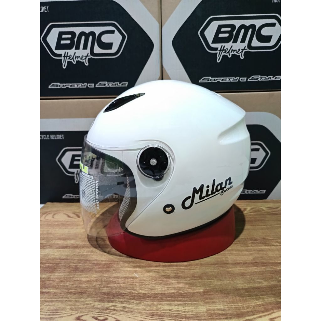 Helm Bmc Milan Solid White