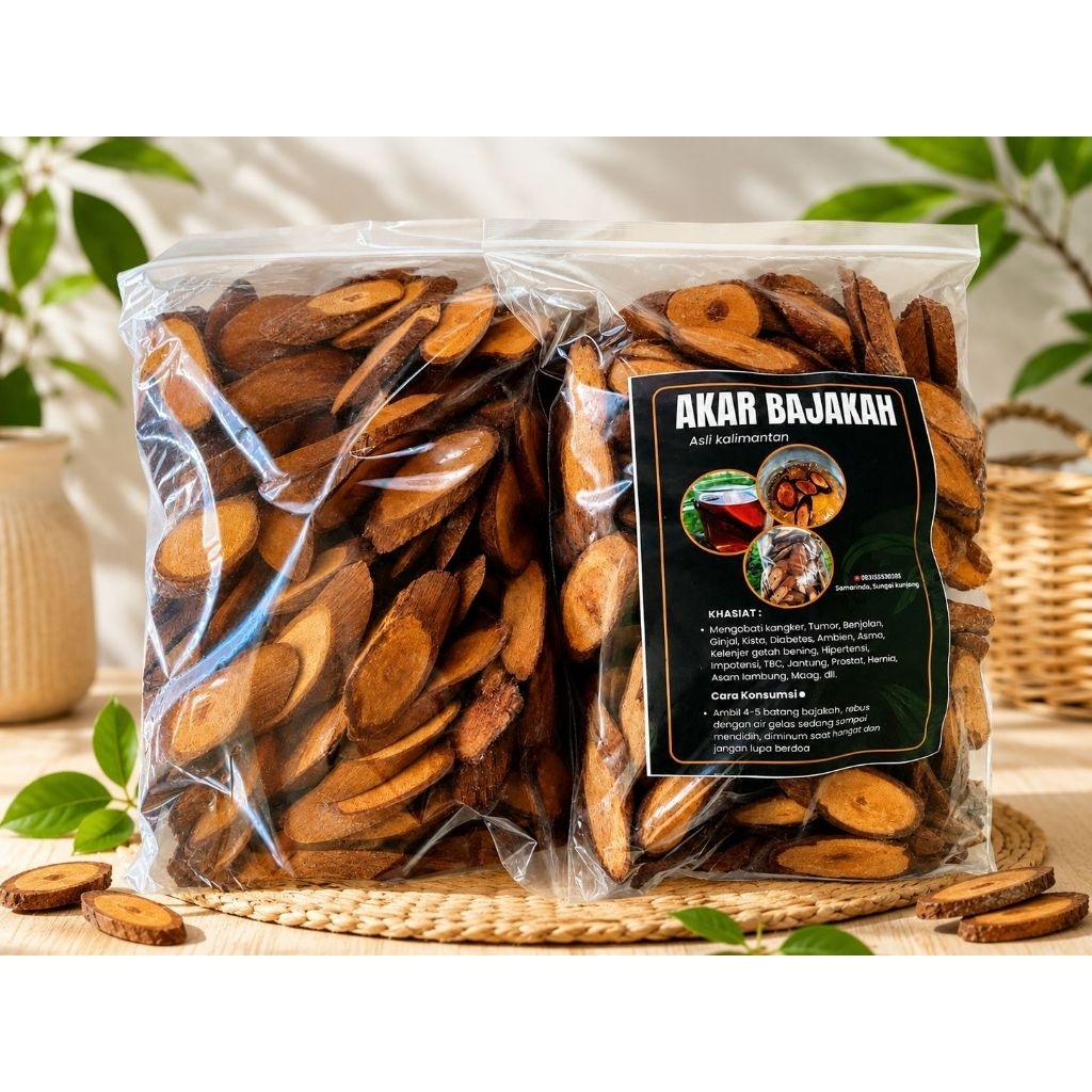 1kg Akar Bajakah Kalimantan Asli - Kaya Manfaat, 40 Zat Penyembuh, Herbal Alami