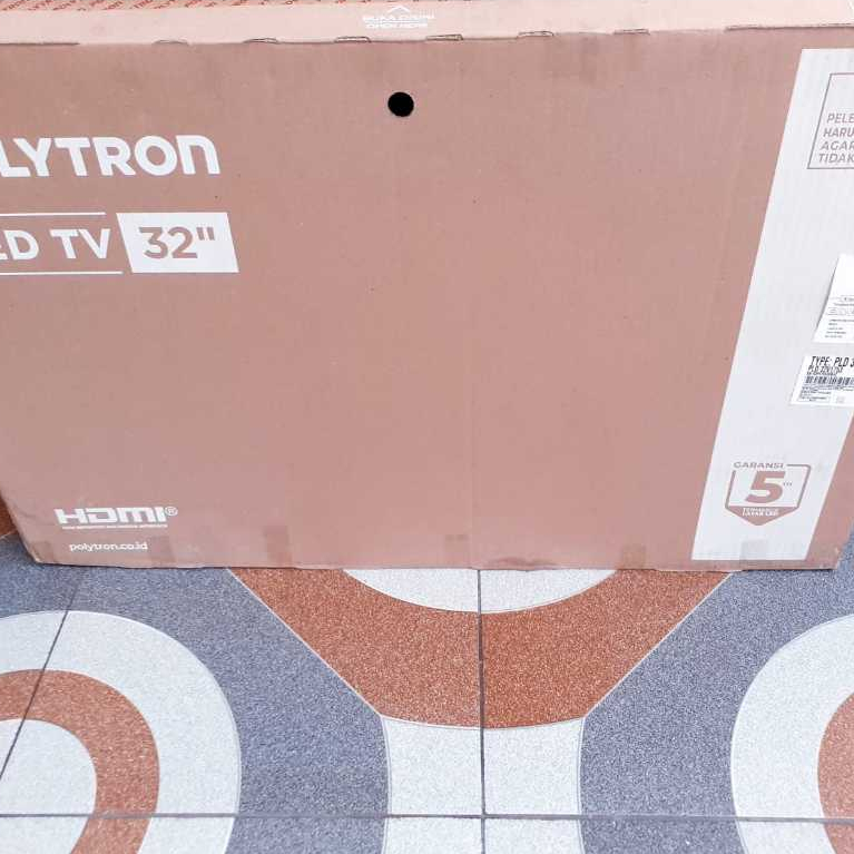 TV LED POLYTRON 32IN DIGITAL TV KONDISI NORMAL SECOND BUKAN BARU [BK]