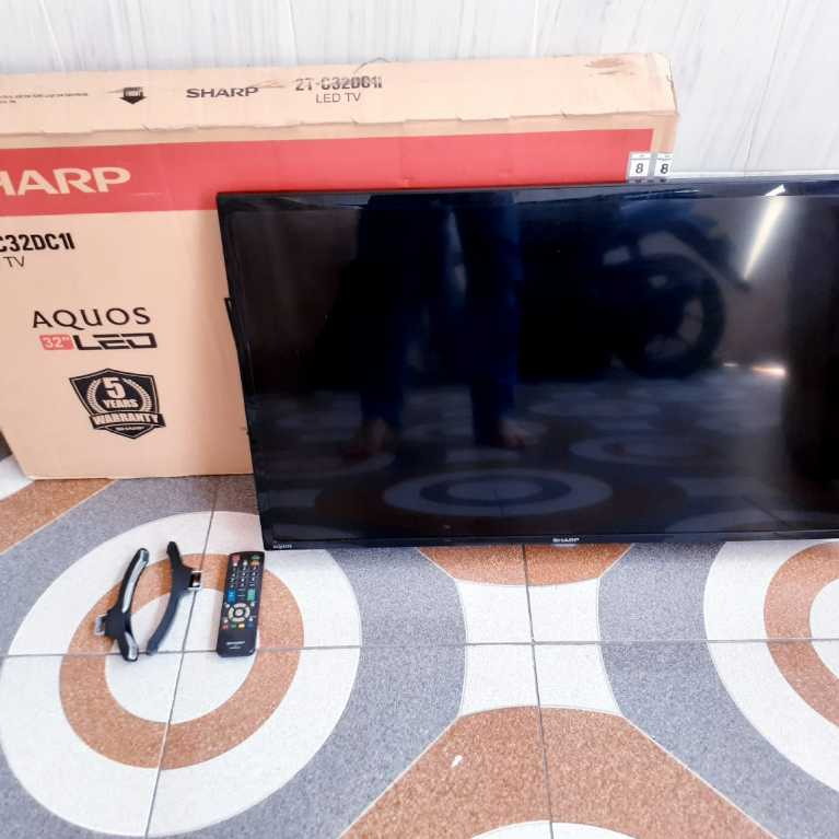TV LED SHARP 32IN DIGITAL TV KONDISI NORMAL SECOND BUKAN BARU [BK]