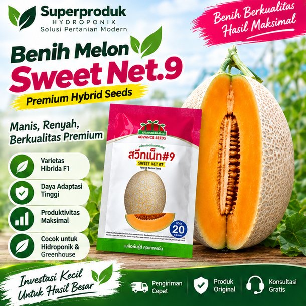 Benih Melon Sweet Net 9