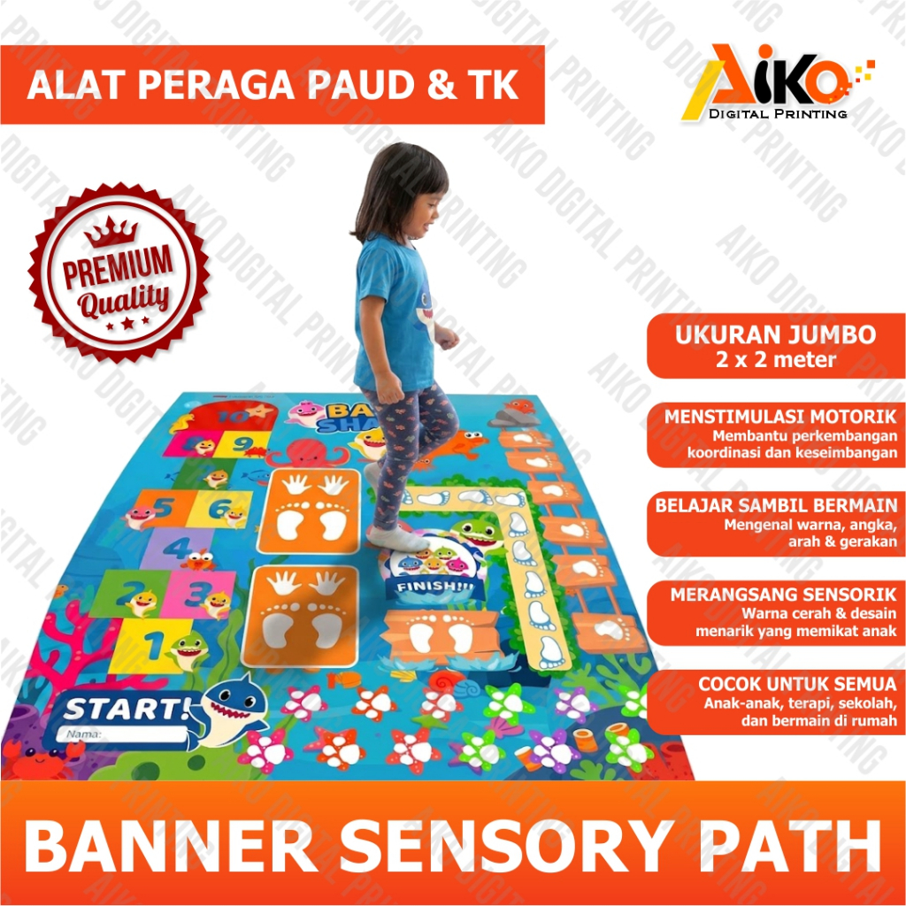 BANNER SENSORY PATH | MAINAN EDUKASI ANAK | BANNER SPACE ENGKLEK | EDUKATIF SENSORY PATH ANAK