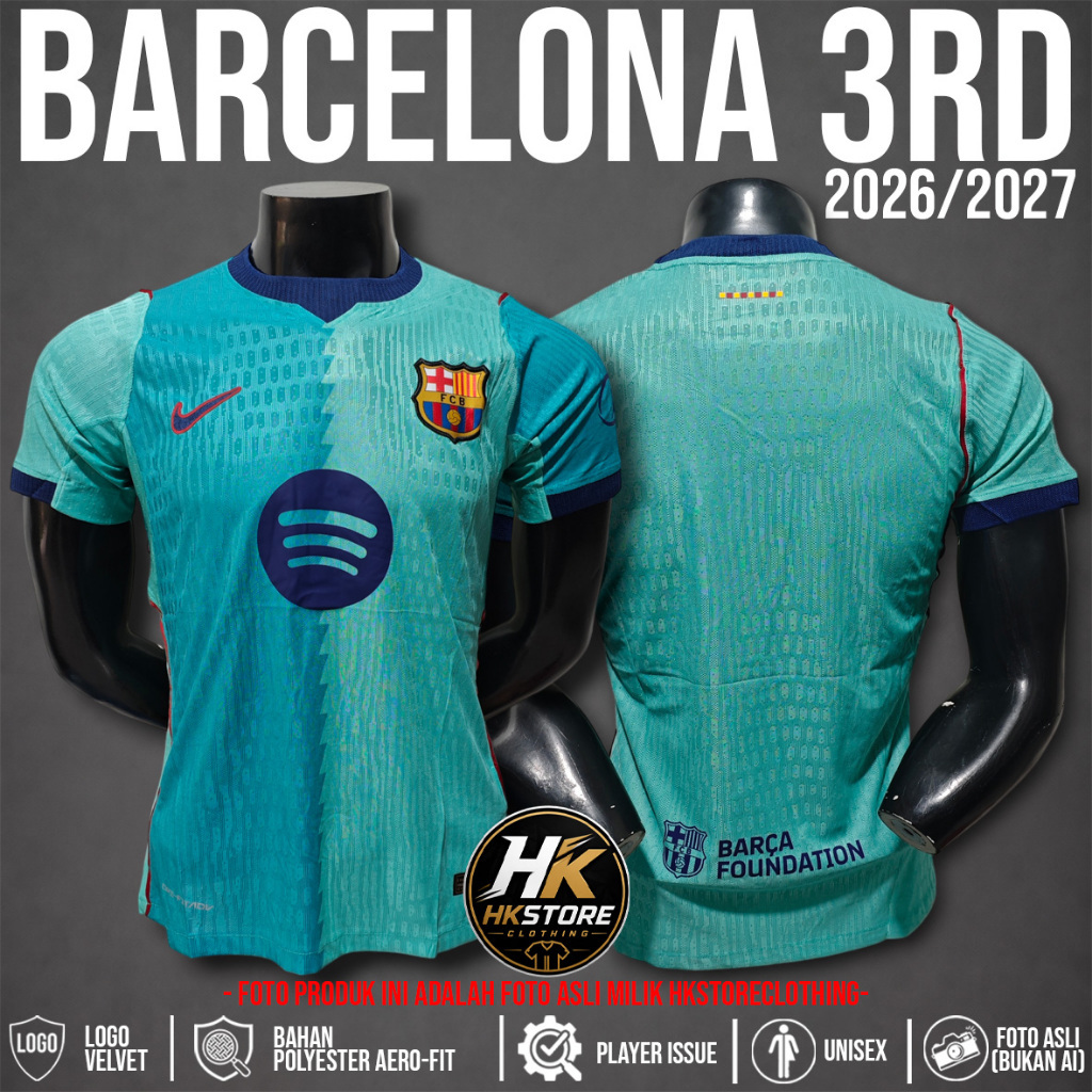 PLAYER ISSUE - JERSEY BOLA BARCELONA 3RD 2026/2027