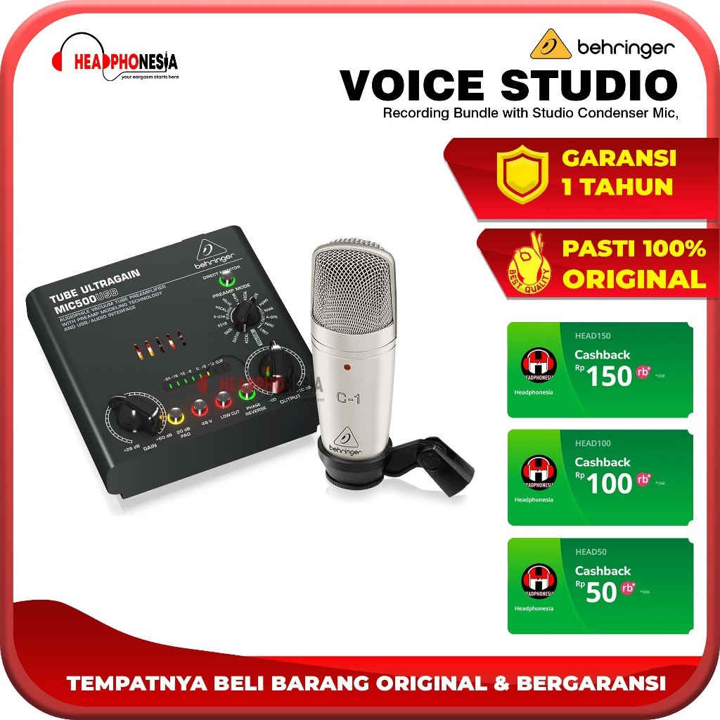 Behringer Voice Studio Recording Bundle