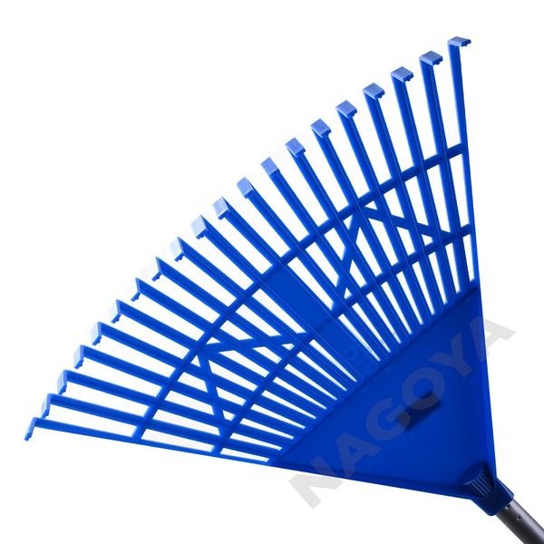 NAGOYA Sapu Taman 801 Plastik Besi Ringan Biru 186cm Garu Daun Sampah