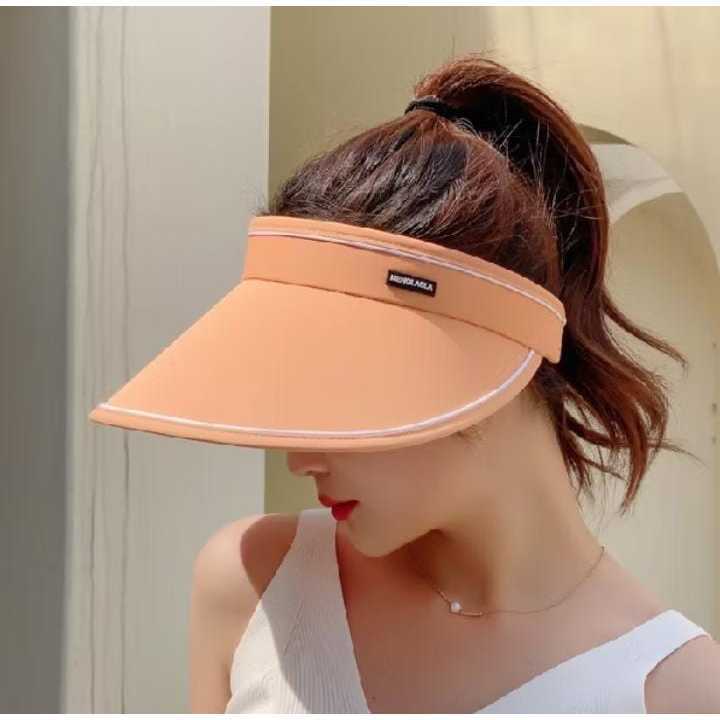 New trend Topi Bucket Hats wanita Dewasa Remaja Topi Visor Fashion Pantai Wanita
