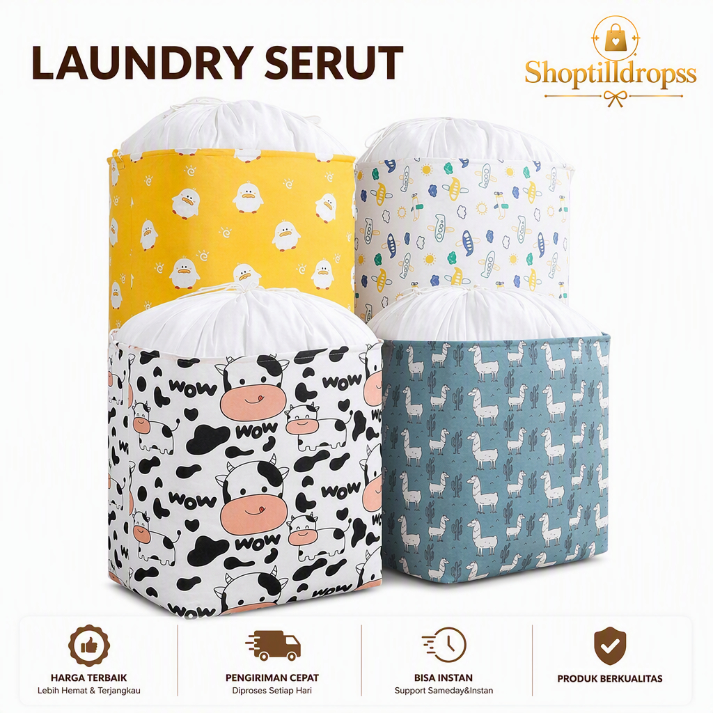 Serut Laundry Bag Laundry Bag/Keranjang Baju Laundry Bag