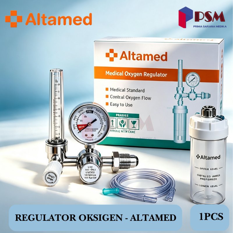 Avico Regulator Oksigen Medis Tabung / Manometer Oksigen Medical