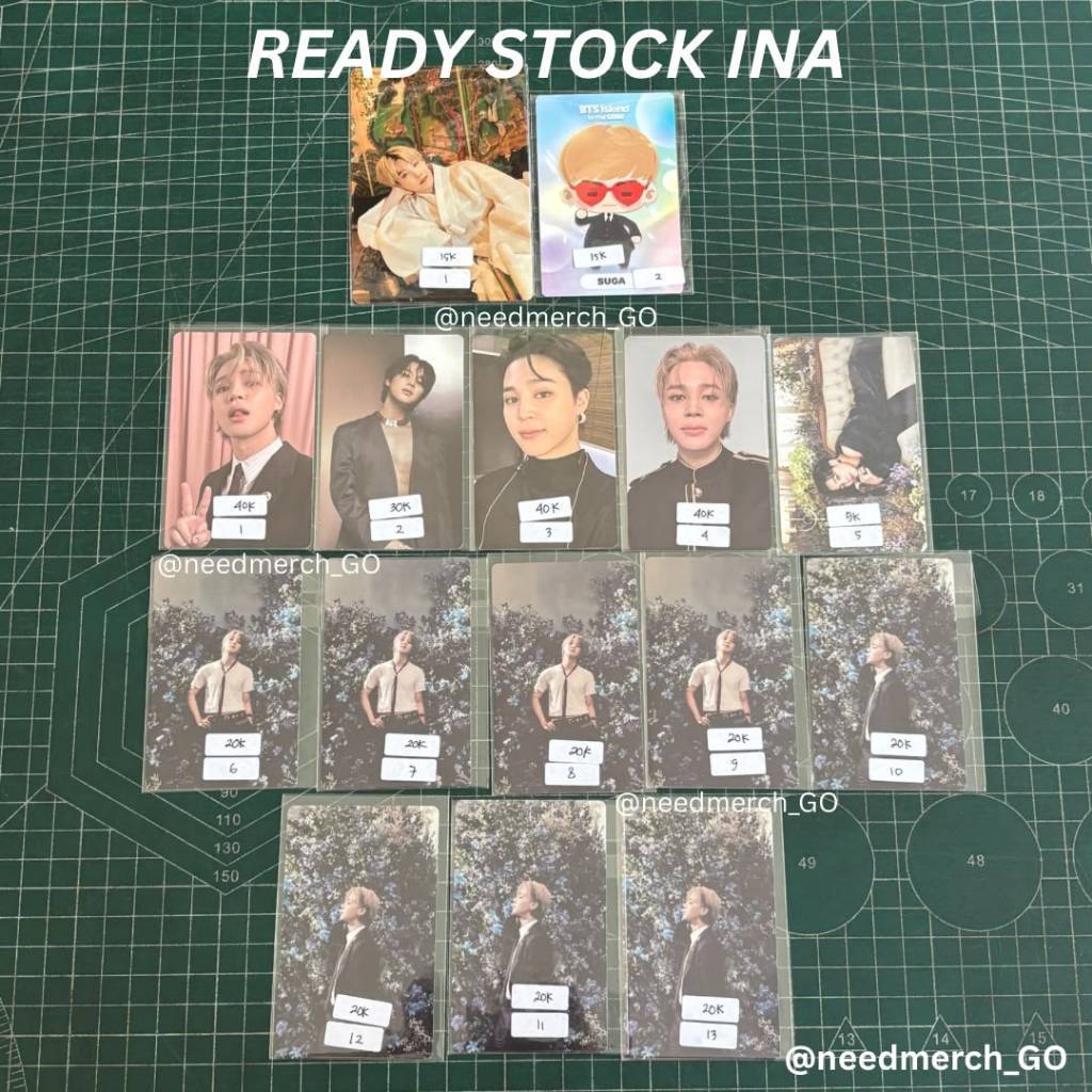READY PHOTOCARD BTS JIN SUGA JHOPE RM LUCKY DRAW EARLY POB GIFT WEVERSE SHOP - CEK DESKRIPSI