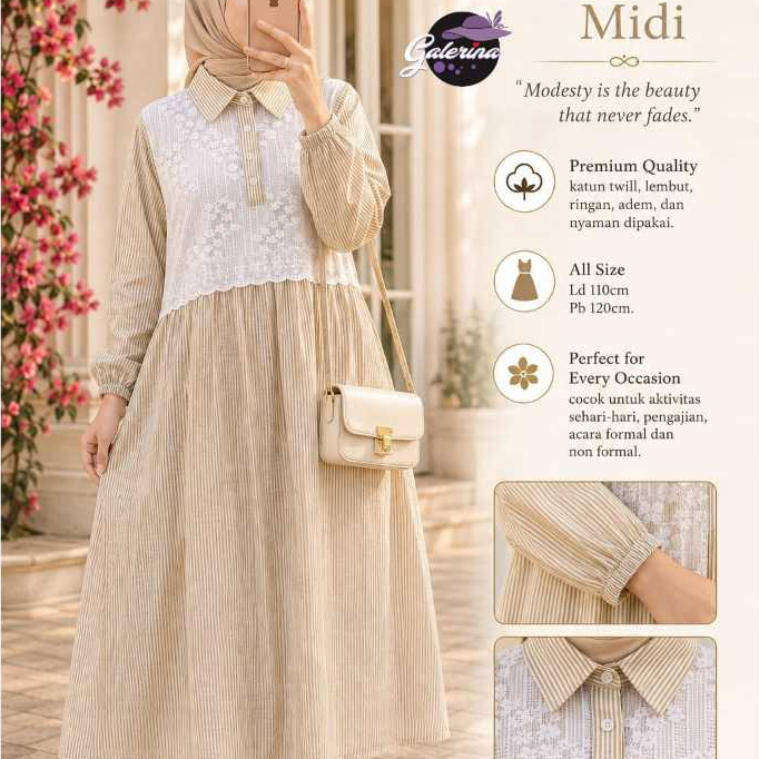 BELINDA MIDI DRESS GALERINA