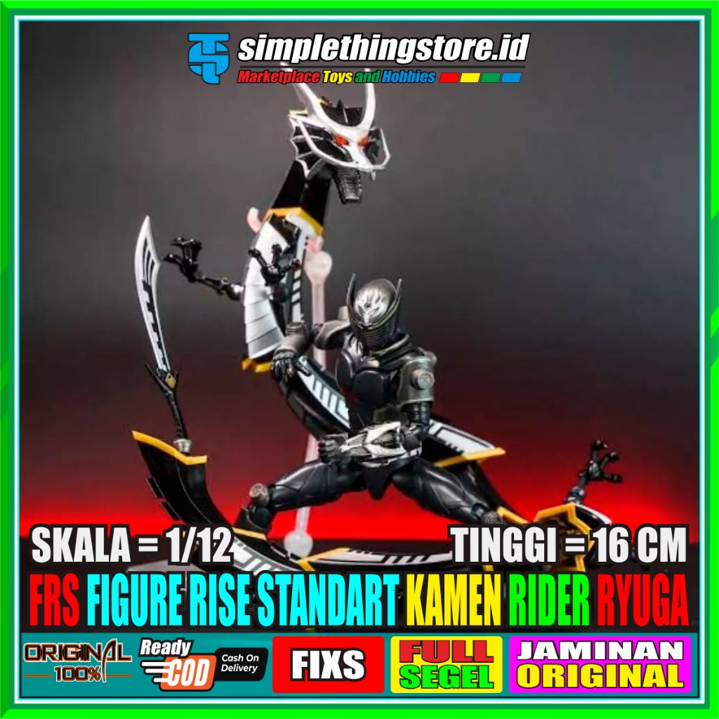 FRS Figure Rise Standard Kamen Rider Ryuga + Naga 1/12 [ 16 Cm ] Model Kit Action