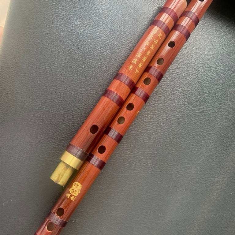Dizi Pro Coklat Ujung Orange C Impor China Suling Profesional Seruling Tiongkok