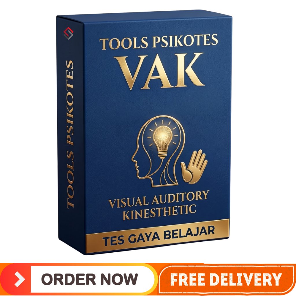 TOOLS PSIKOTES VAK : Alat Tes Psikologi Visual Auditory Kinesthetic - Pengukur Gaya Belajar