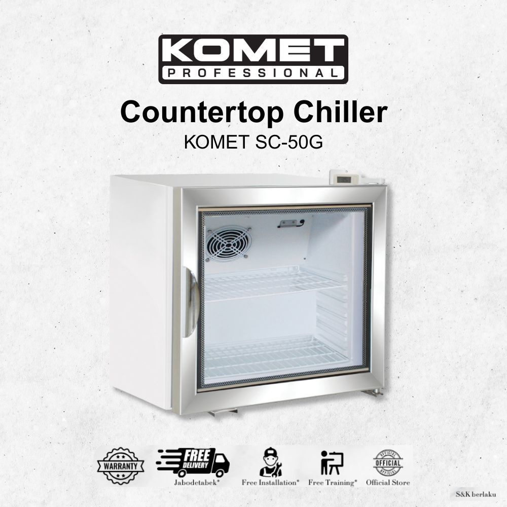 KOMET SC-50G Countertop Chiller Mini Beverage Cooler Pendingin Kapasitas 68 Liter