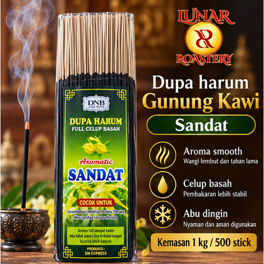 1 kg DUPA HARUM KENANGAN / SANDAT Gunung Kawi PRODUSEN Hio / Dupo