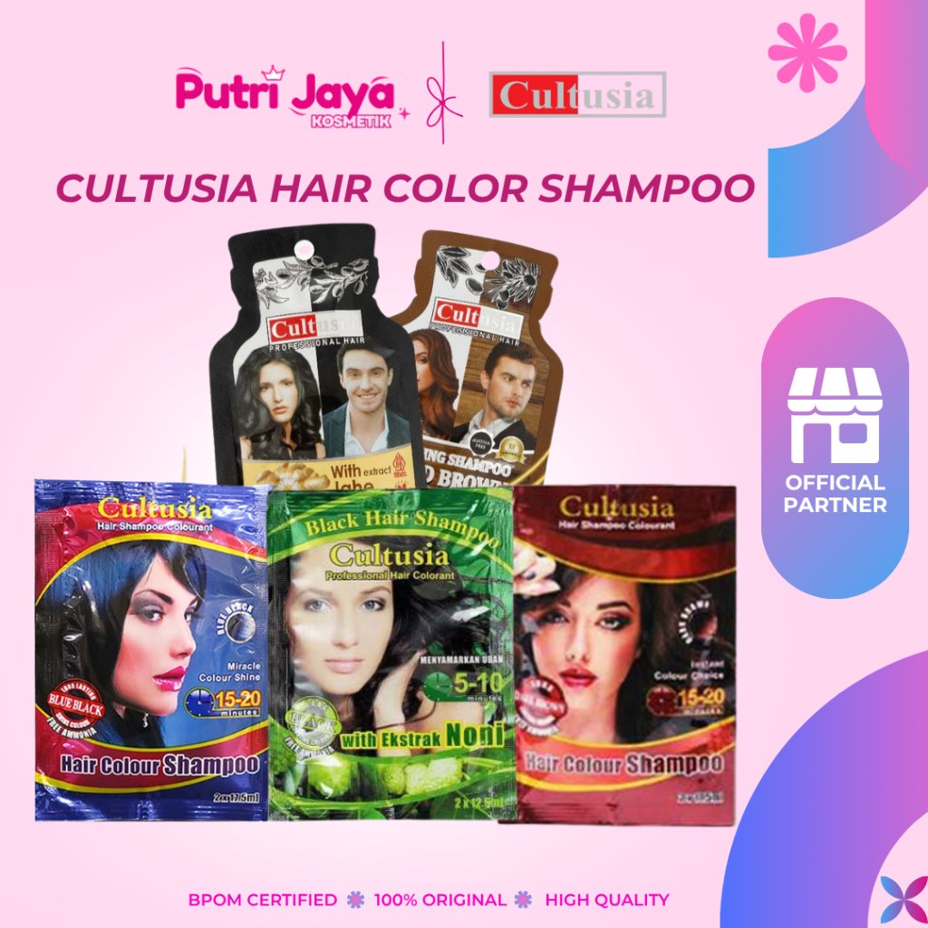 CULTUSIA HAIR COLOR SHAMPOO /SHAMPO UBAN SACHET