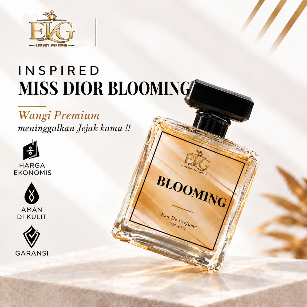 Parfum ELG Blooming 30 ML Inspired Miss Dior Blooming Parfum Unisex Pria wanita Premium dan Tahan La