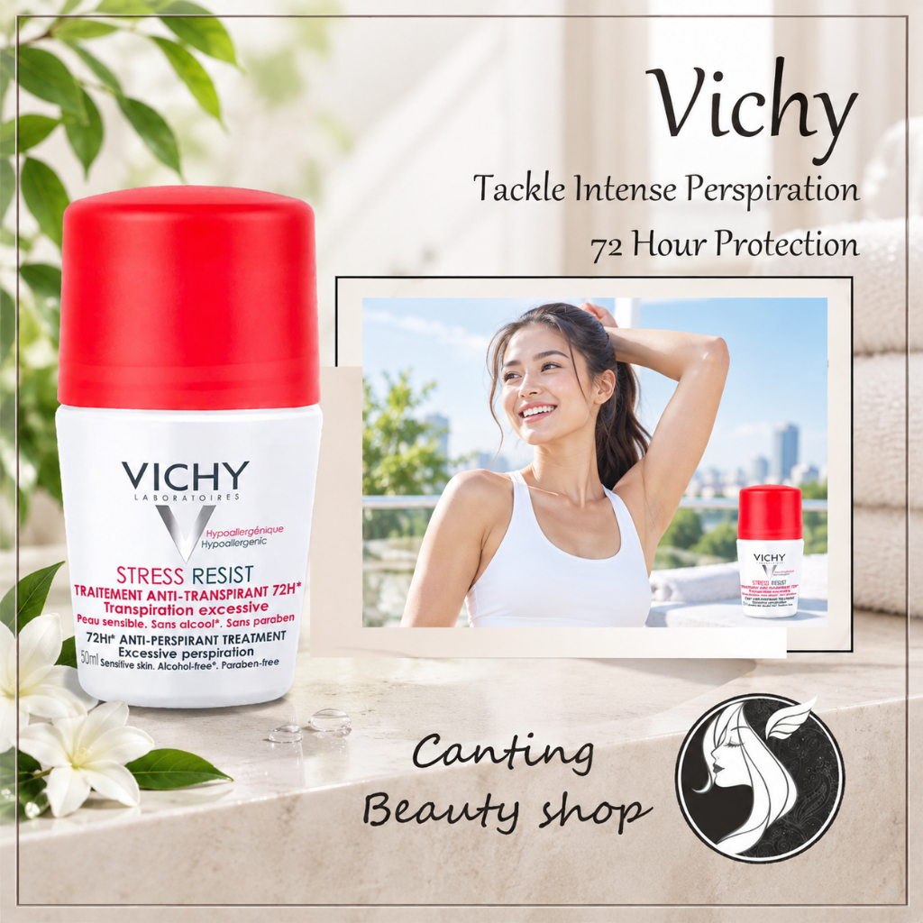Vichy Stress Resist Intensive Anti-Perspirant 72-Hour Roll-On 50ml / Vichy Deodorant / Vichy Antiper