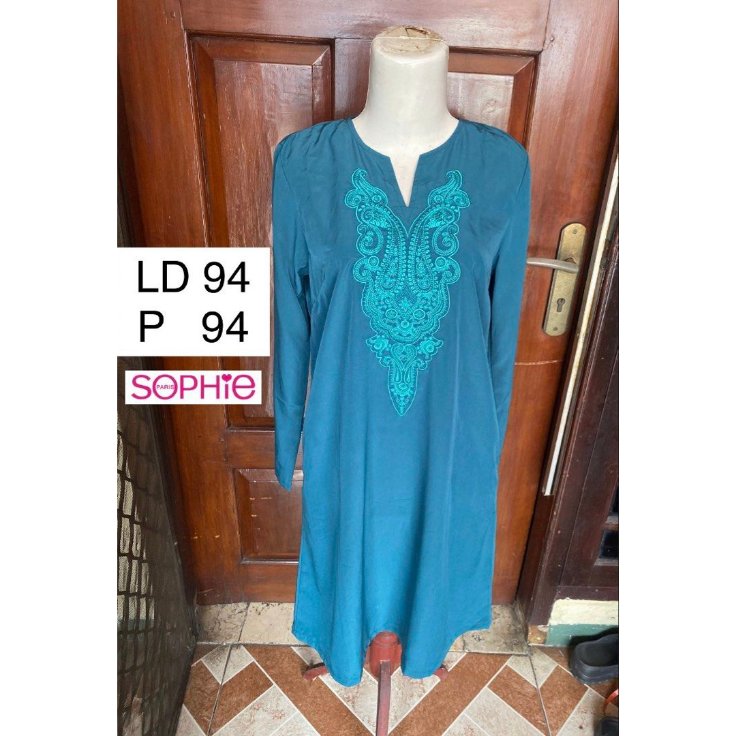 Signature By Sophie Martin Women’s Tunic Atasan Tunik Wanita Manis Baju India