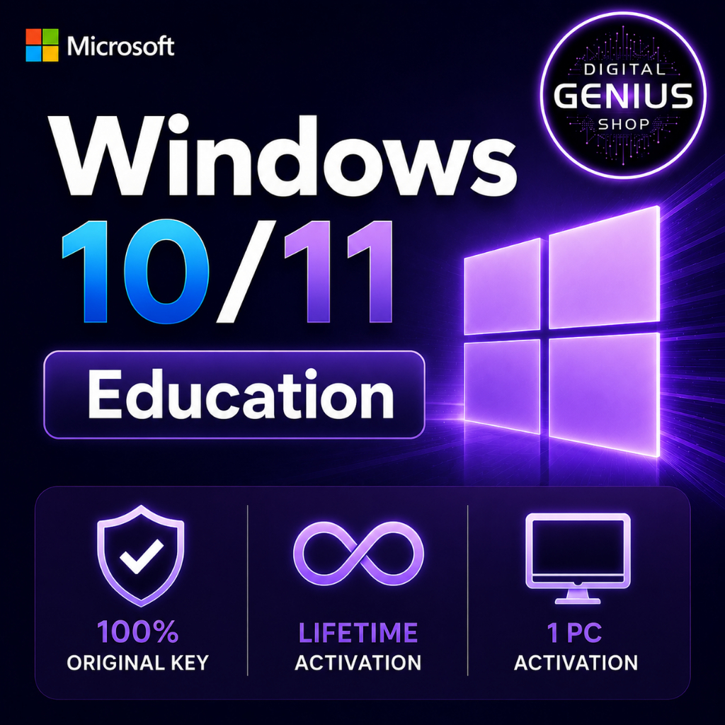 Windows 10 Education | Windows 11 Education License Original Product Key - Digital Genius Shop Lisen