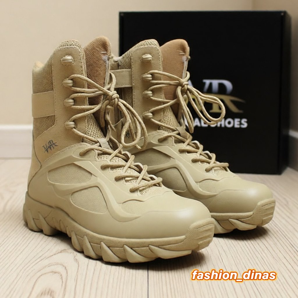 Sepatu PDL Tactical Crem 8 Inchi PDL Pol pp
