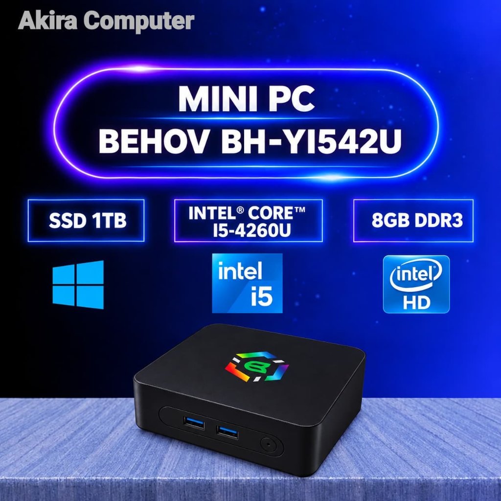 MINI PC BEHOV BH-Yi542U I5 4260U FULLSET +WIN 11 +RAM +SSD | MINI PC I5 GEN 4 | MINI PC DDR3 GEN 4