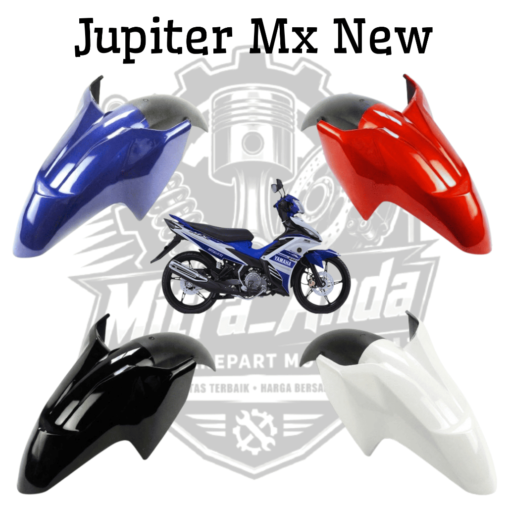 Spakbor Depan Jupiter MX New 135 hitam mirip original