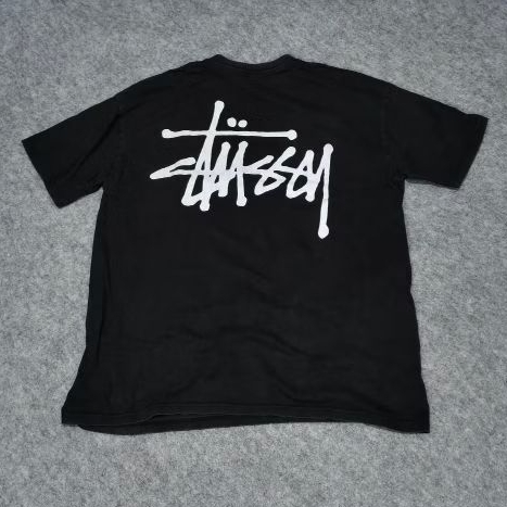 Kaos Stussy hitam second