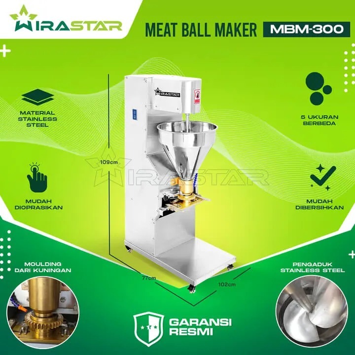 Mesin Cetal Bakso, pendol dan Cimol Mesin Cetak Bakso MBM-300