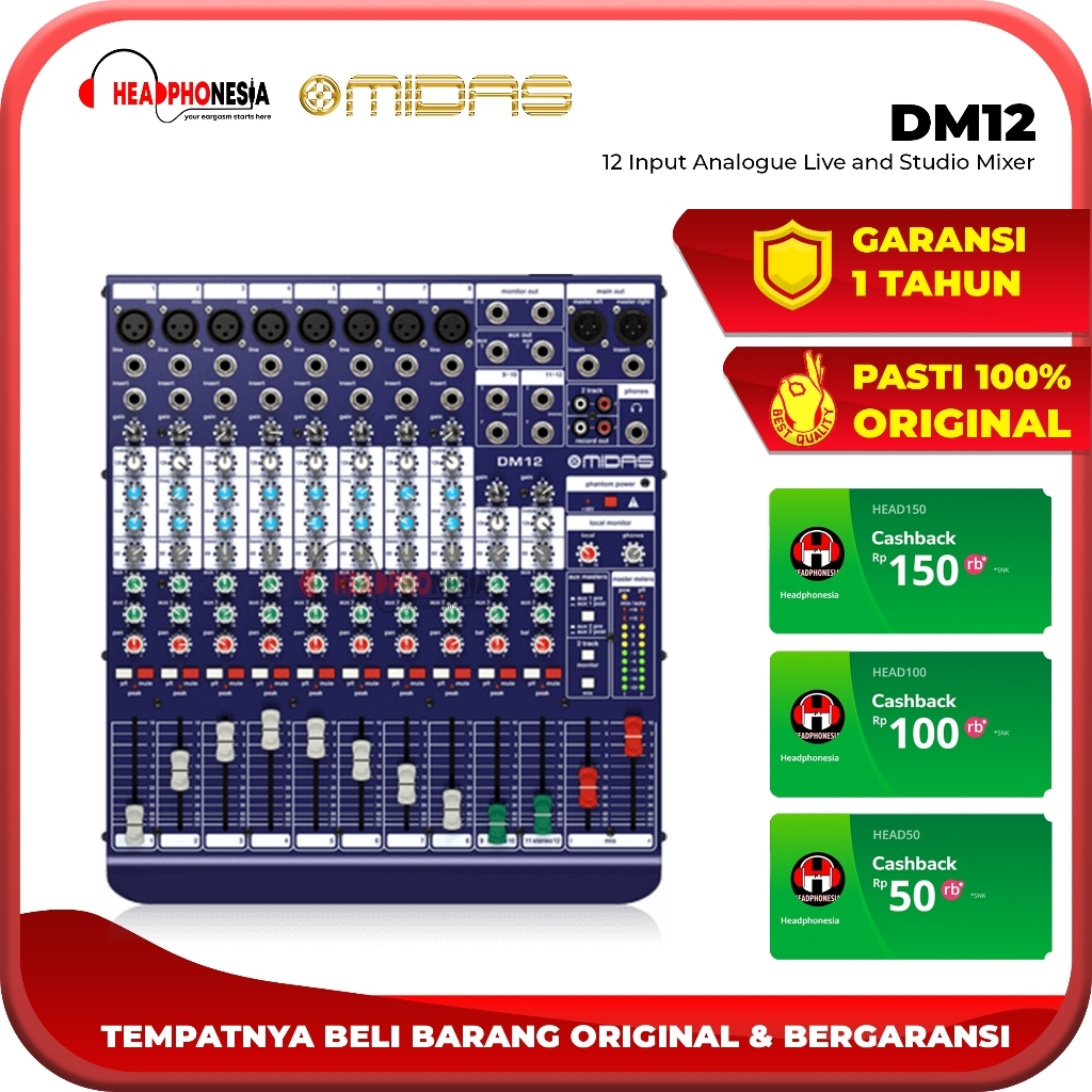 Midas DM12 - 12 Channel Mixer Analog
