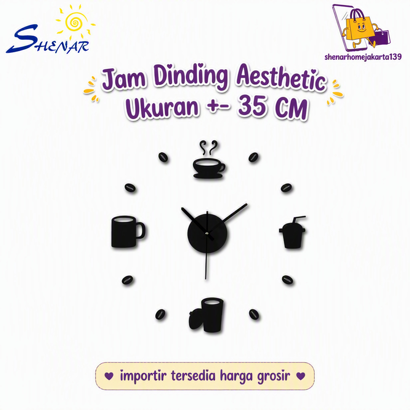 Jam Dinding Unik Jam Dinding Tempel Jam Dinding Karakter Jam Dinding Diameter 30 - 50 CM