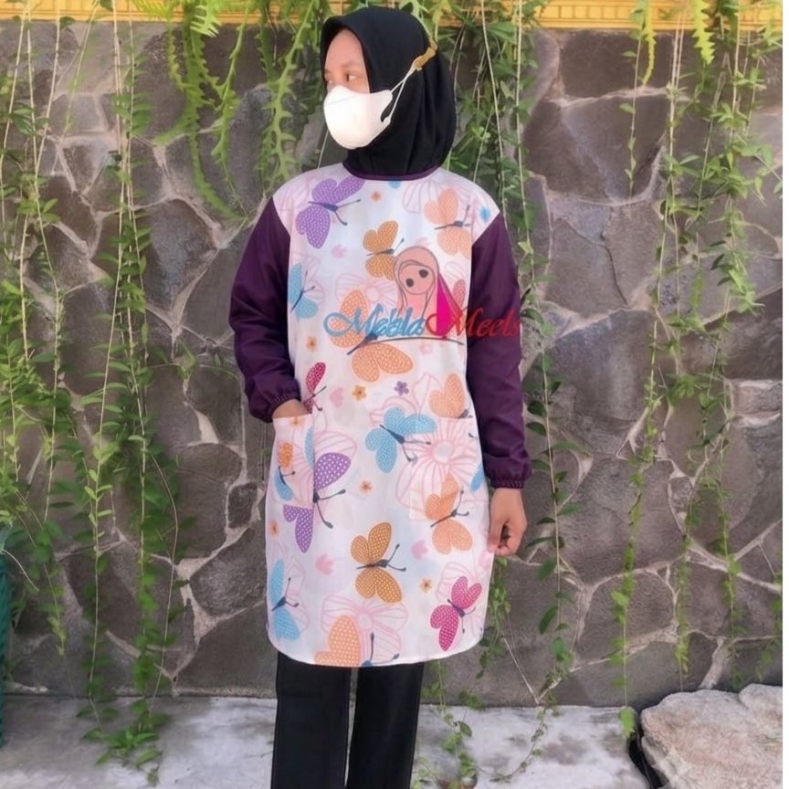 Medical gown reusable ( Motif Medis ) pediatric, surgical, apd gigi | baju APD SIZE JUMBO Motif