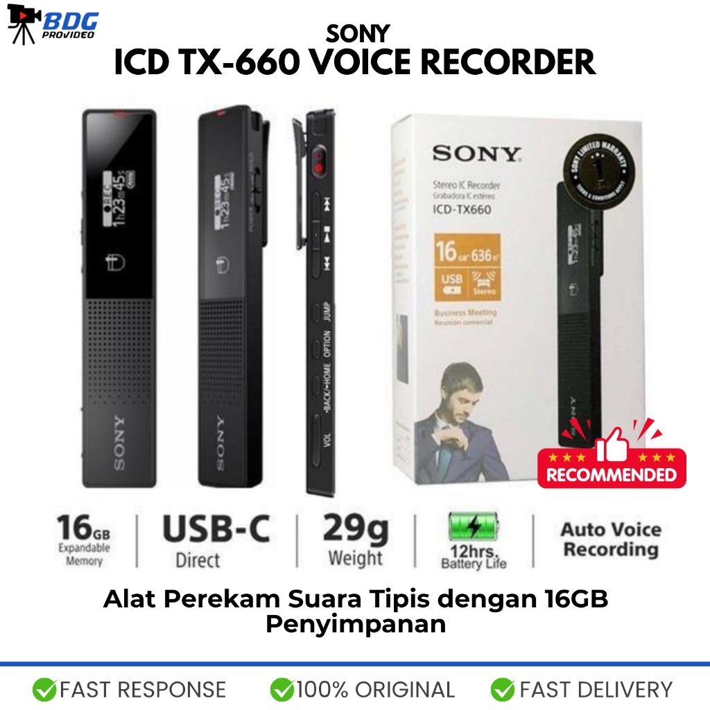 Sony icd-tx660 voice recorder sony icd tx660 tx 660