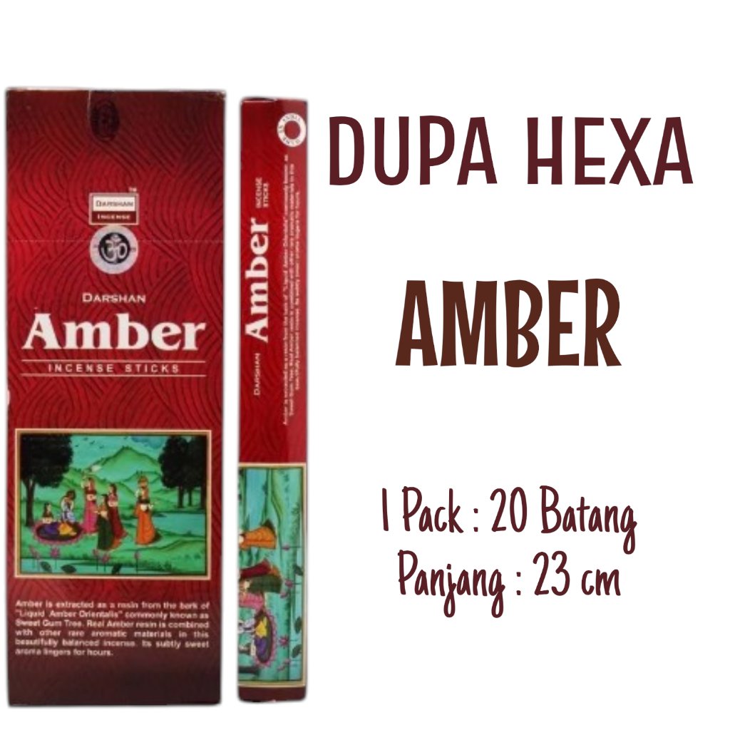 Hio Dupa Darshan Amber Hexa isi 20 batang