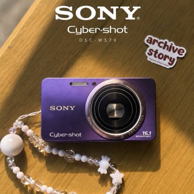 kamera digital digicam sony cybershot dsc w570 purple camdig