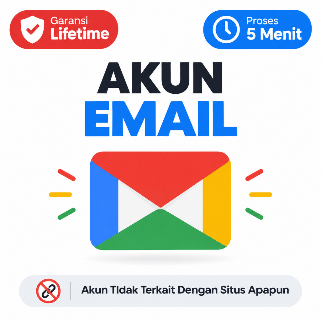 Akun Email Fresh | Lifetime Bergaransi