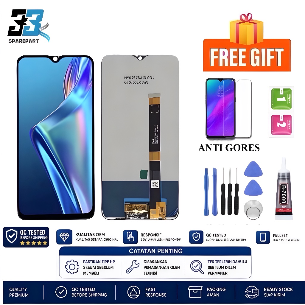 LCD TOUCHSCREEN REALME 3 / 3i ORI