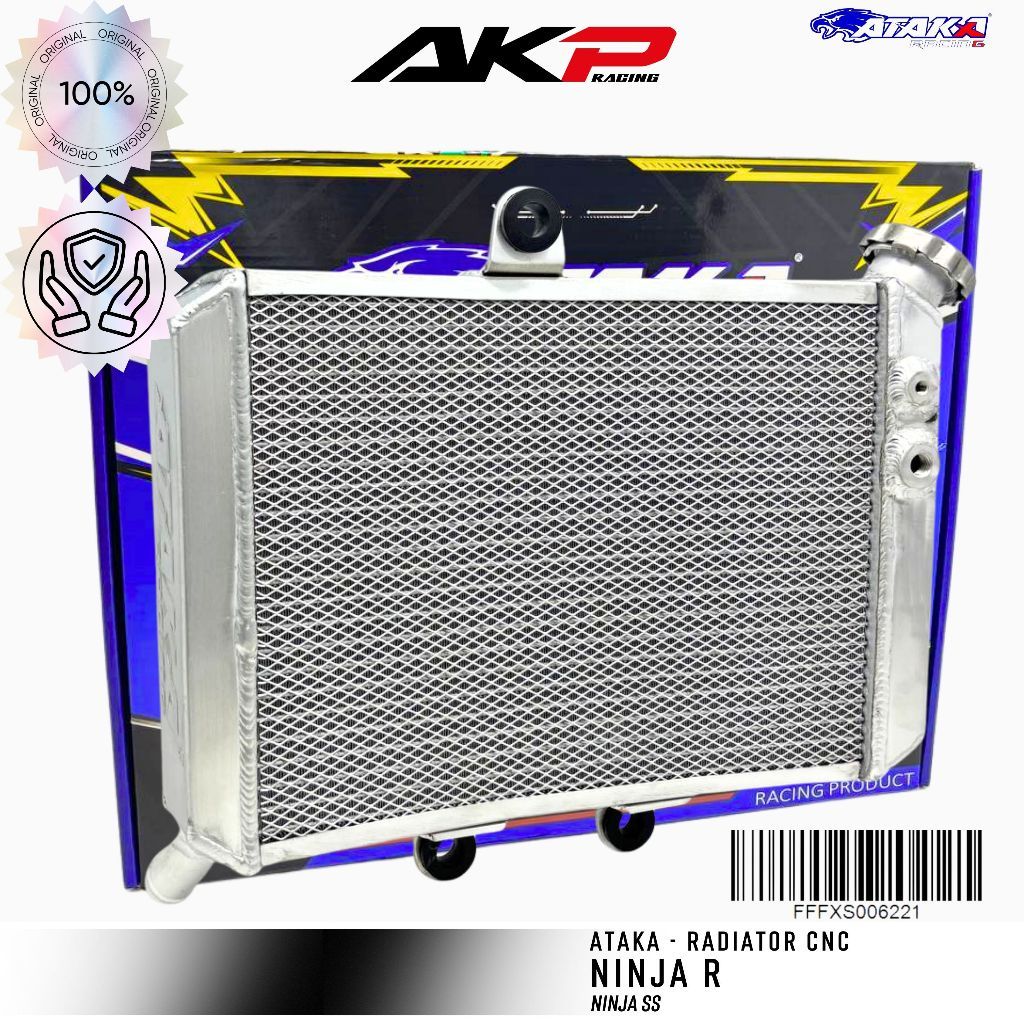 ATAKA Racing Aluminium Radiator Ninja R - Radiator Almu Ninja R SS Original Ataka Malaysia
