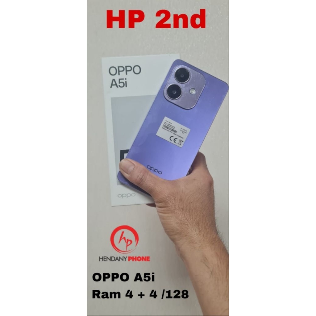 SECOND OPPO A5i RAM 4/128 UNGU SUPER MULUS