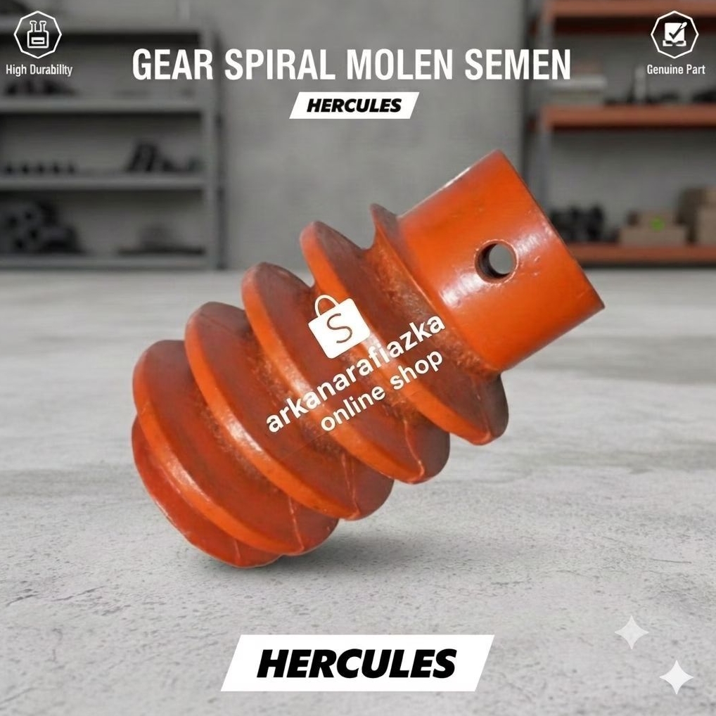 Sparepart Molen Cor Semen Gigi Spiral Molen Hercules As 1 inchi