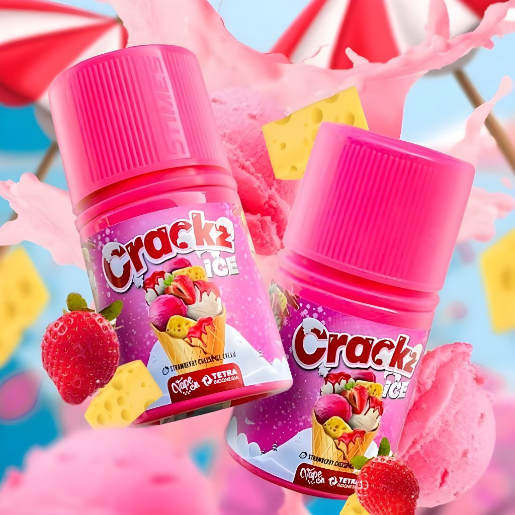 CRACKZ STRAWBERRY CHEESE ICE CREAM - 3MG 60ML
